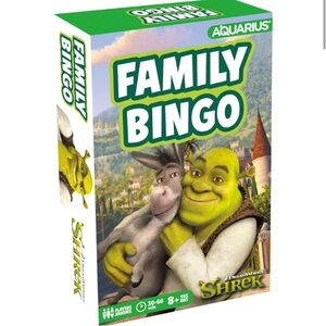 🆕 Shrek Family Bingo Game for 2-18 players BNIB Factory Sealed New by AQUARIUS